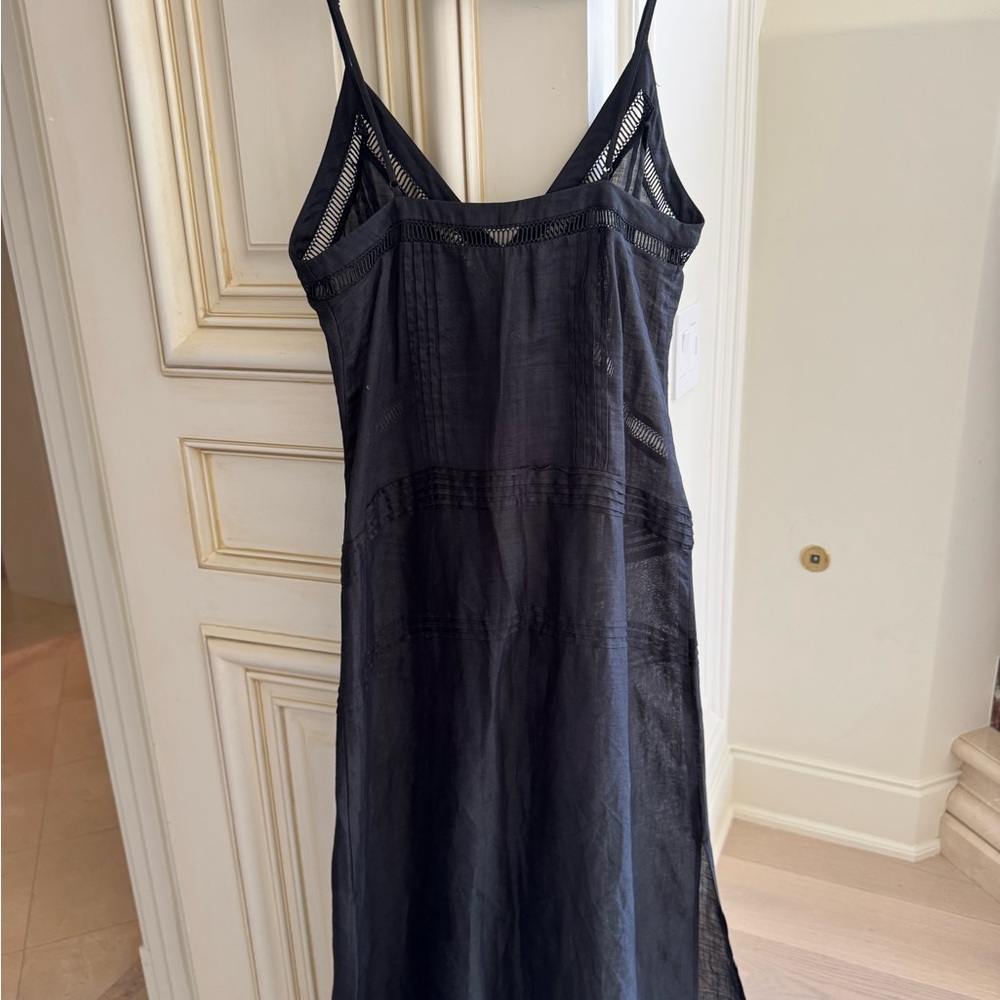 Black Zara LACE INSERT RAMIE DRESS Dress XS - Picture 8 of 8